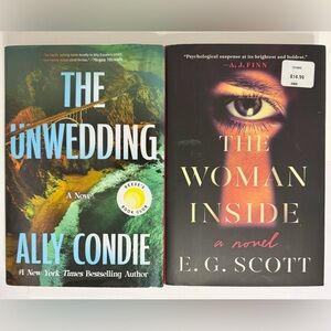 Thriller Book Bundle Hardcover The Unwedding & The Woman Inside